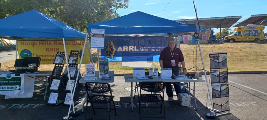 Carol - KP4MD at the Rocklin Maker Faire
