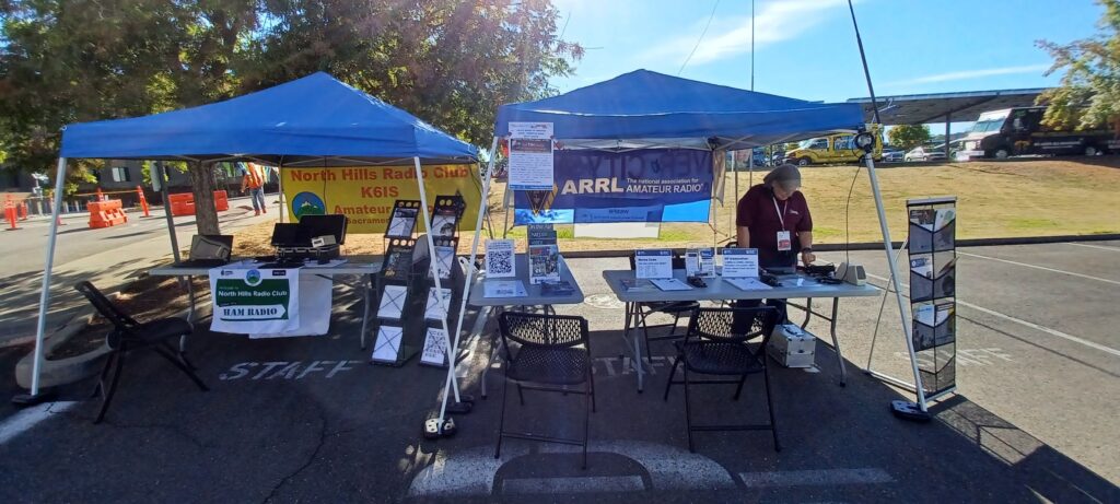 Carol - KP4MD at the Rocklin Maker Faire