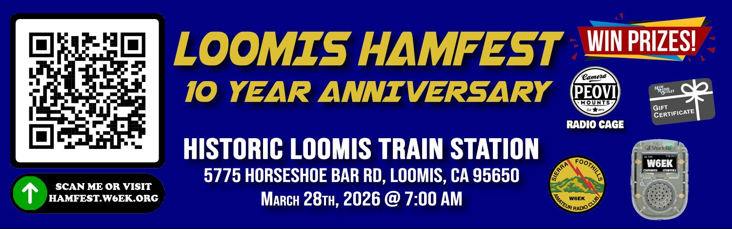Loomis Hamfest – March 28, 2026