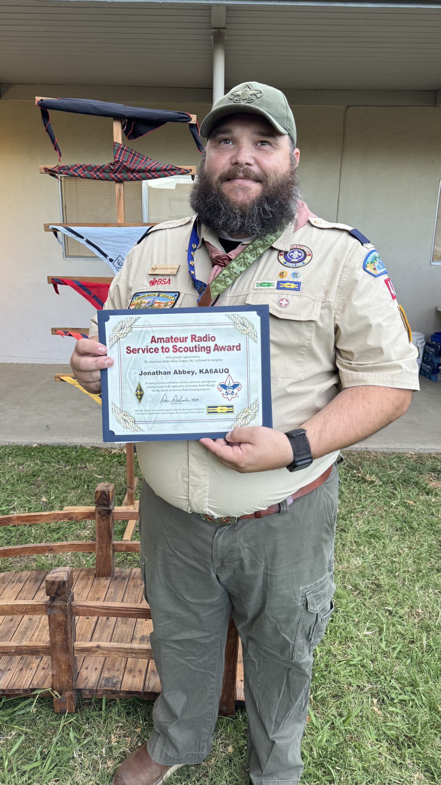 KA6AUQ – Amateur Radio Service to Scouting Award