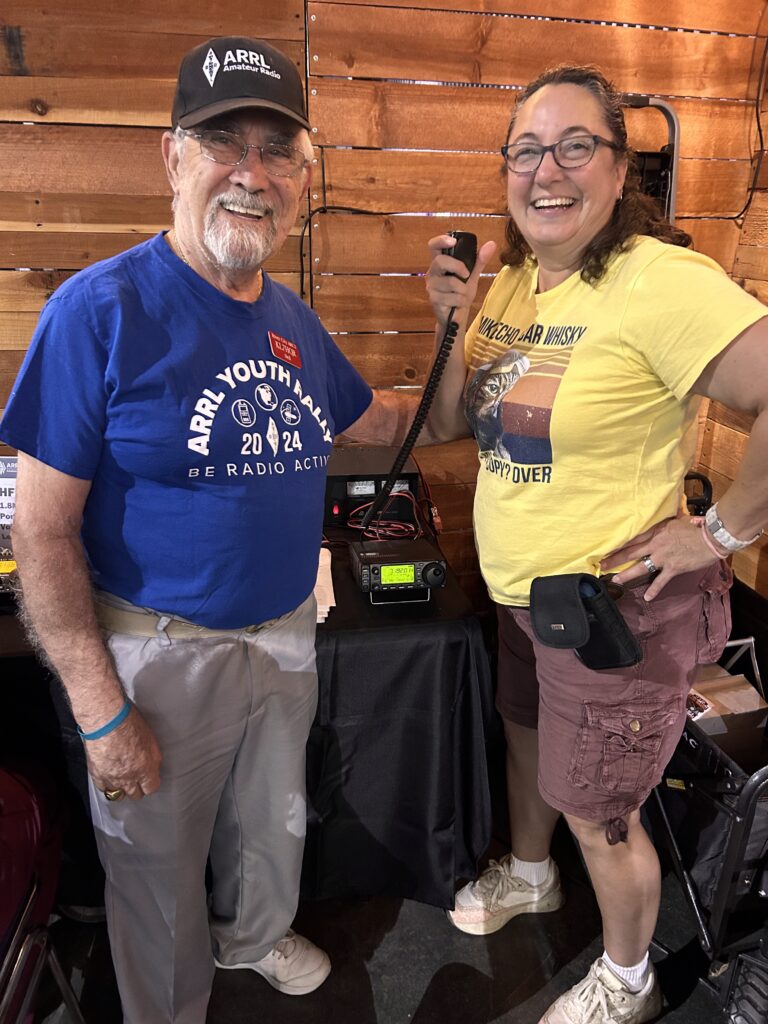 Neil - KL7HQR and Virginia - KK6USH operating on 2m