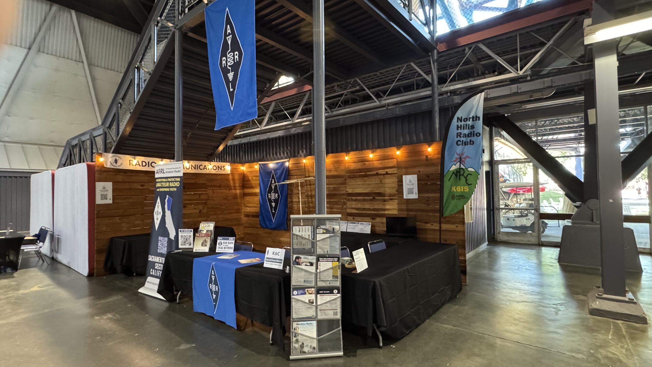 The Amateur Radio Booth ready for the fair