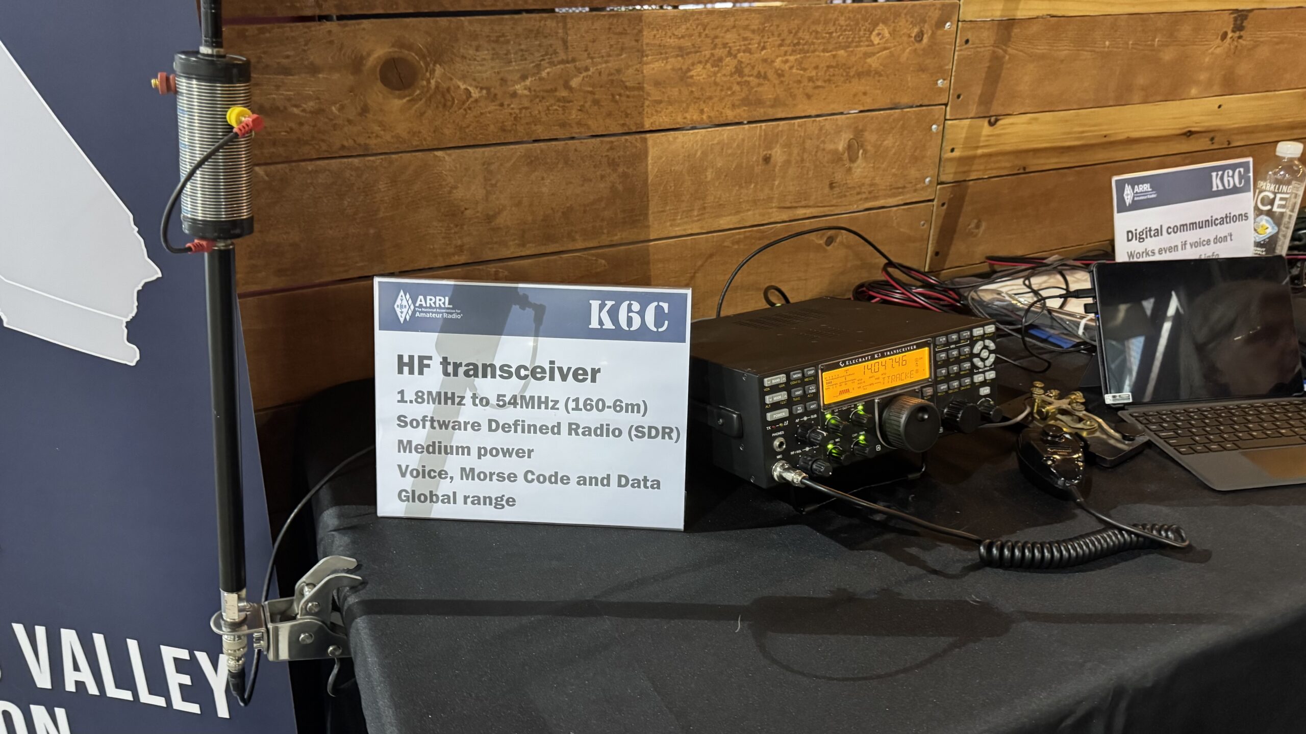 It is fun to see so many different transceivers our volunteers are operating